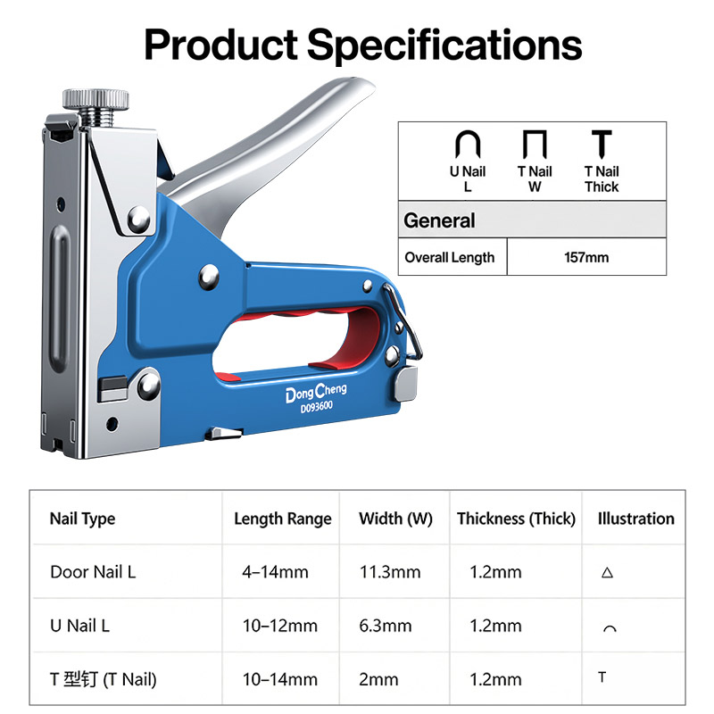 Pistolet à clous 3-en-1 en aci - Stapler Heavy Duty avis et prix